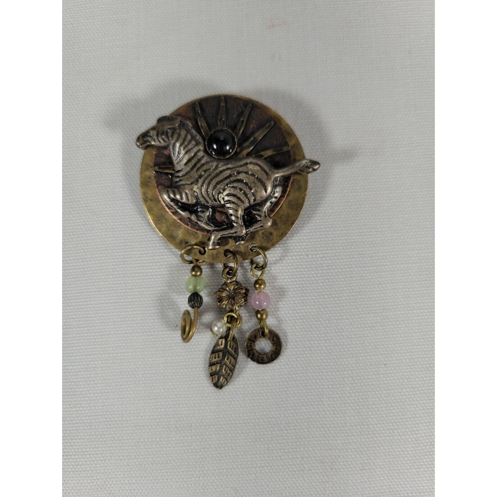 Zebra Pin Brooch ‎ Safari Jewelry Africa Wildlife costume jewelry